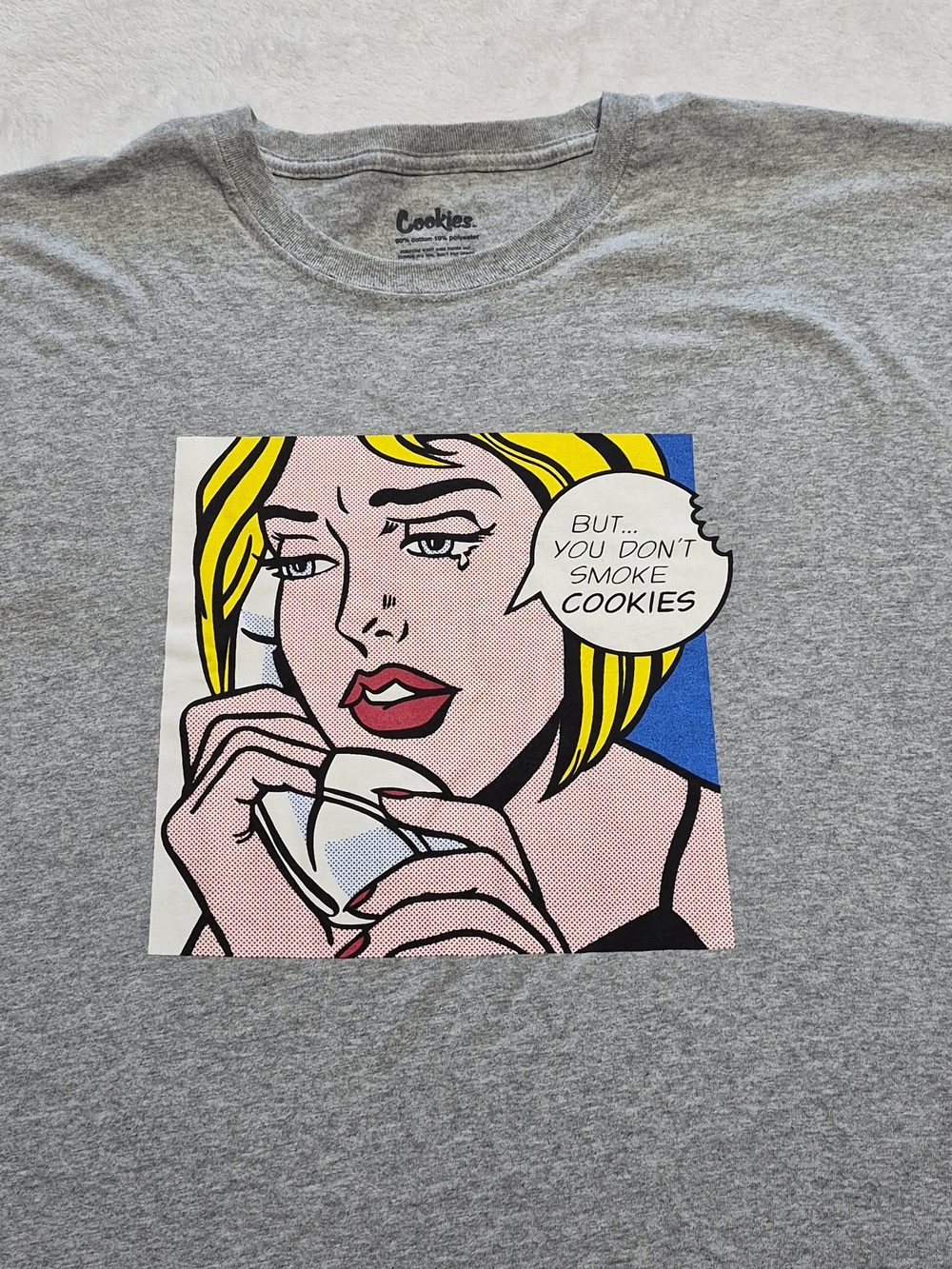 Cookies Pop Art Long Sleeve Graphic Tee Mens 3X